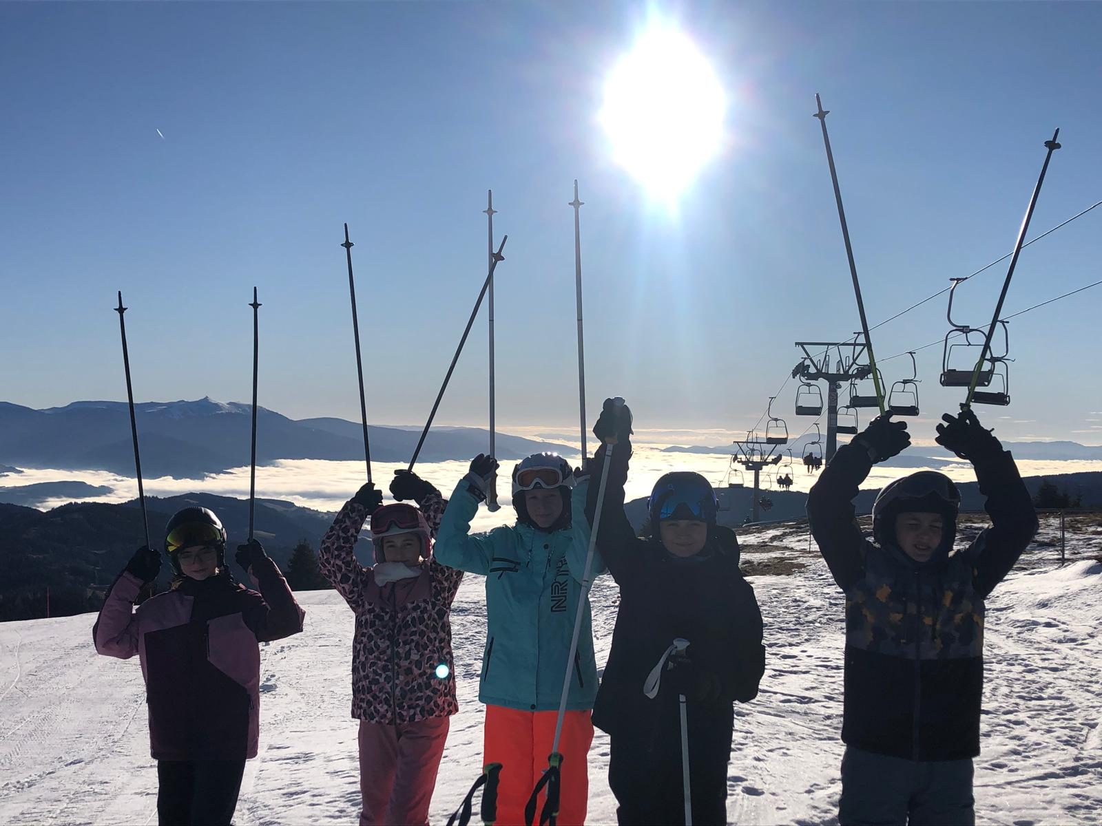 Wintersportwoche der zweiten Klassen am Klippitztörl